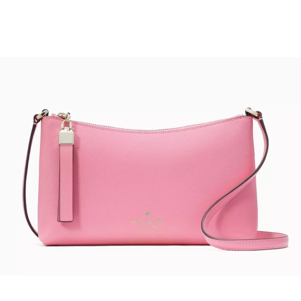 New Kate Spade Sadie Crossbody Saffiano Leather Blossom Pink